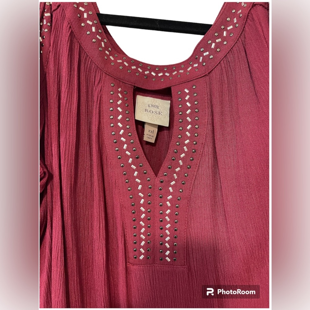 NWT Knox Rose xxl, cold shoulder dress with silver and gunmetal details Dr0004